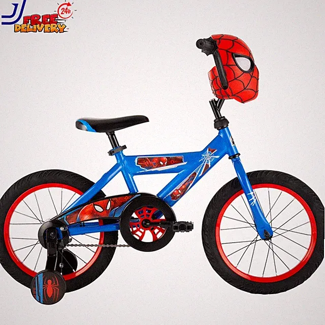 16 Inch Boys Bike Training Wheels Spider-Man Toddler Kids Huffy Cycling Bicycle
