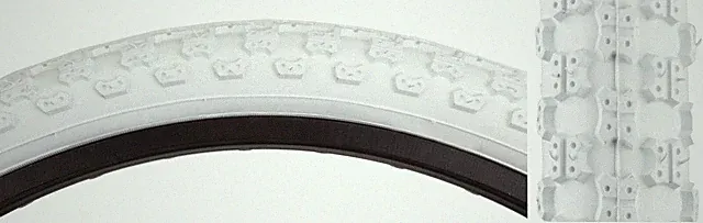 16 x 1.75 MX3 Youth BMX Bicycle Bike Tires Tire White Set of 2 New
