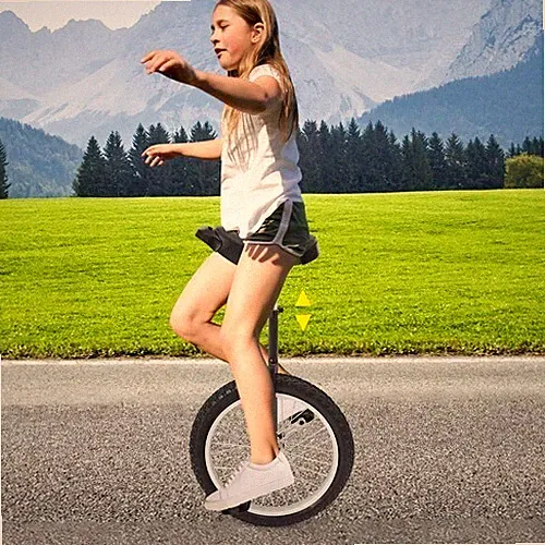 65-75kg/143.3-165.35lbs Unicycle Outdoor Unicycle Exercise Adjustable Wheel Bike