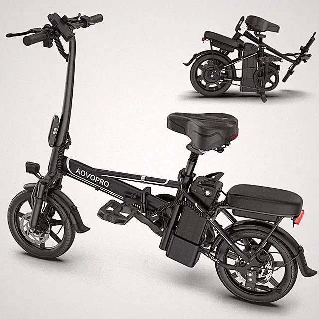 AOVOPRO EB60BPRO Folding Electric Bike 500W 48V 15.6Ah 22mph Electric Bicycle