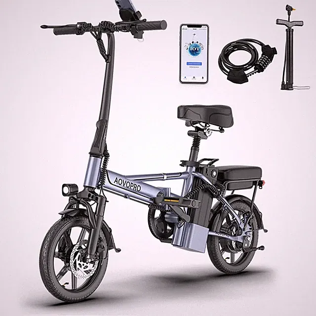 AOVOPRO EB60PRO Folding Electric Bike 500W 48V 15.6Ah 22mph Electric Bicycle