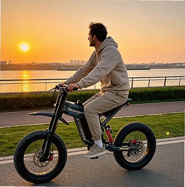 Ebike 20" Fat Tire Electric Bike 1500W 60V 30Ah Mountain Bicycle for Adventures