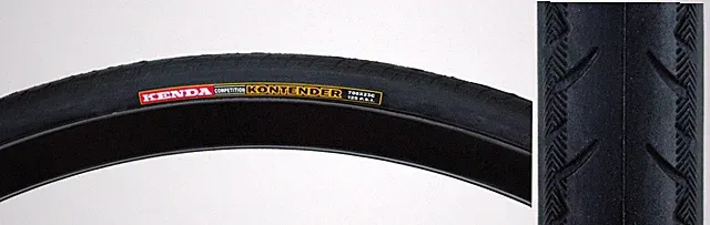 Sunlite Road Kontender 700x23 Wire TPI Black/Bike Reflective Road Tire
