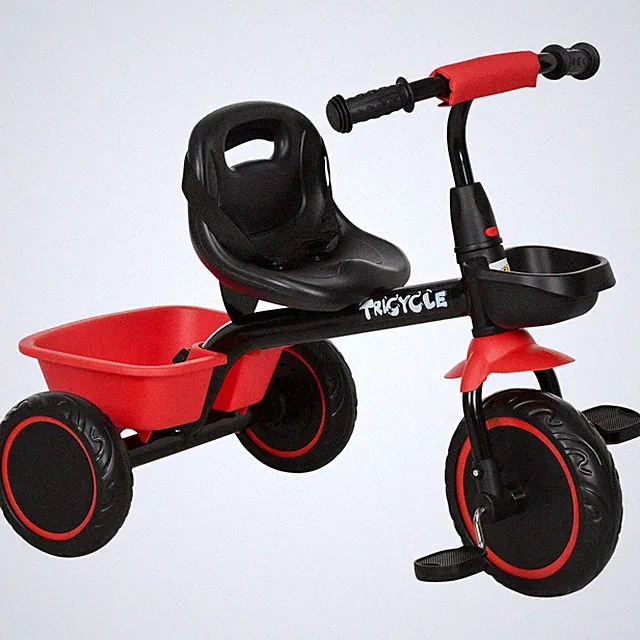 Tricycle for Kids Age 2-5 Toddler Bike with Adjustable Seat Red