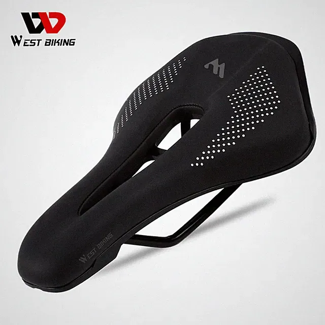 WEST BIKING Bicycle Saddle Road Bike Leather MTB Cycling Seat Saddle Cushion